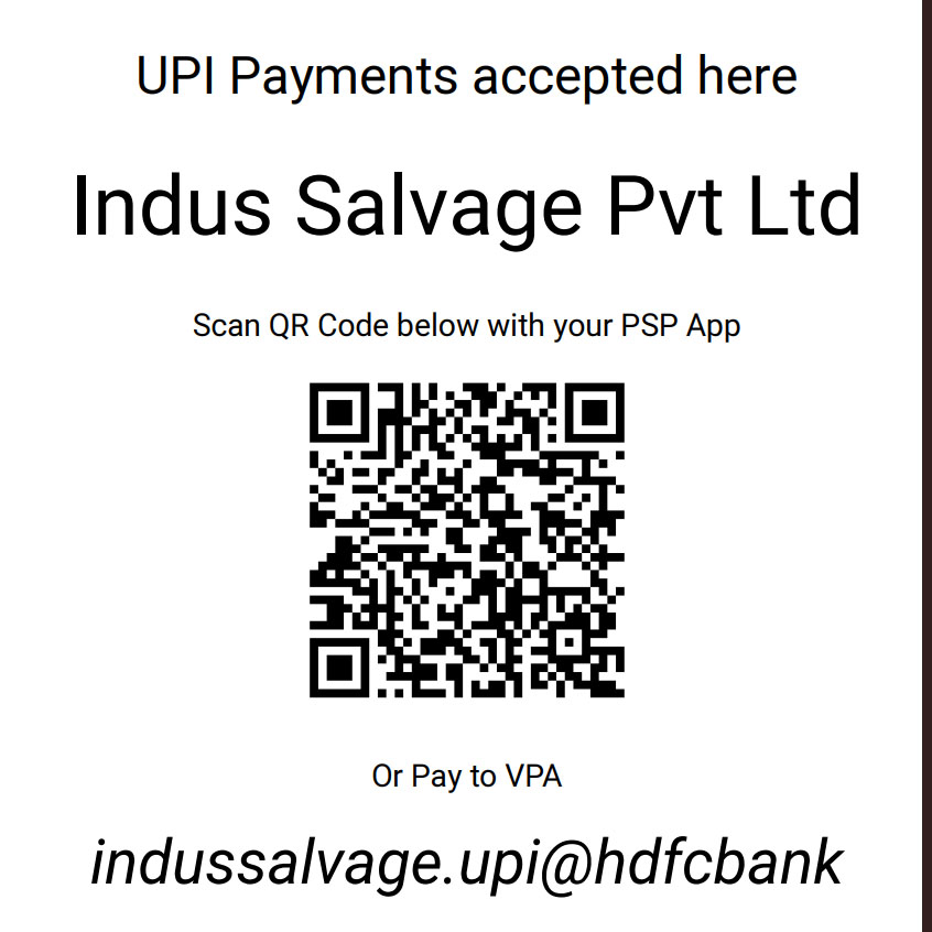 indus salvage payment options